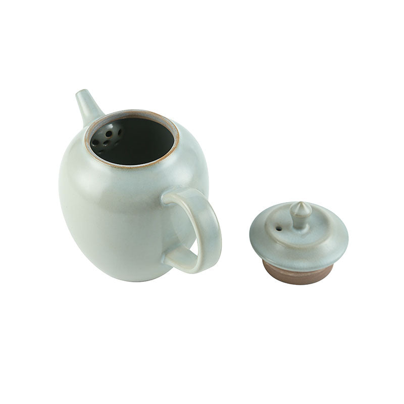 Blue Grey Ruyao Round Belly Teapot 200ml -  • Teaware House