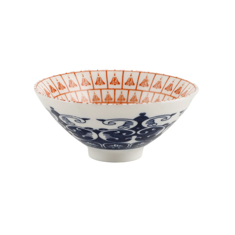 Blue and Red Qinghua Thousands of Buddha Douli Teacup - • Teaware House