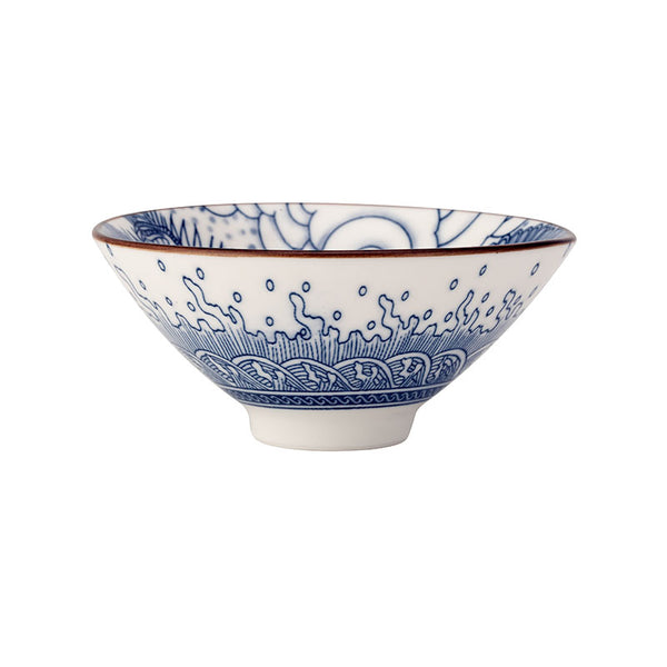 Blue and White Qinghua Phenix Douli Teacup -  • Teaware House