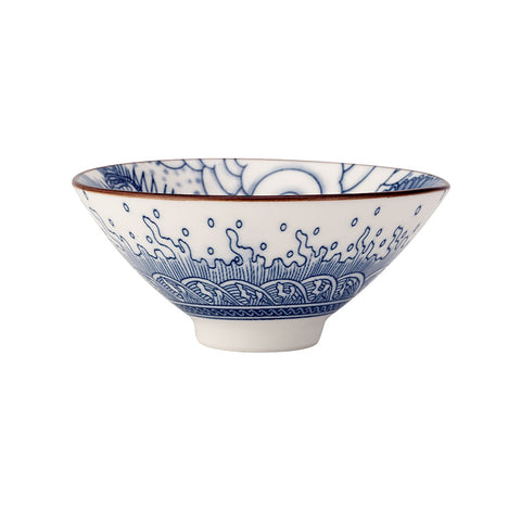 Blue and White Qinghua Phenix Douli Teacup -  • Teaware House