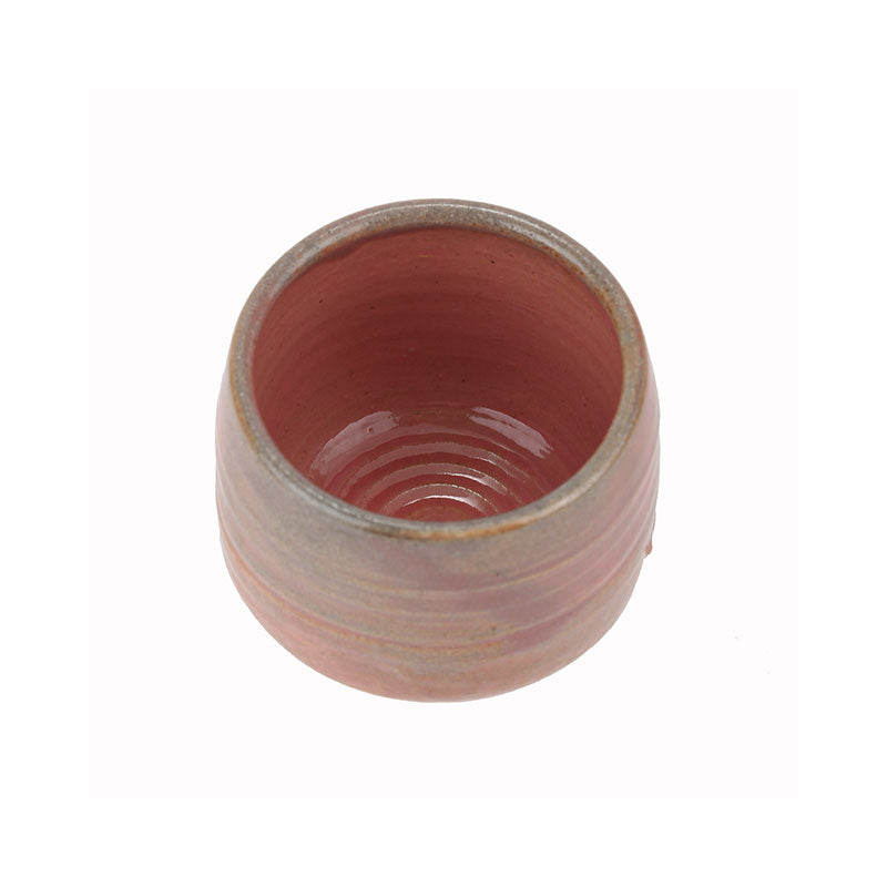 Artisan Handmade Rosy Red Glaze Cylindrical Teacup -  • Teaware House
