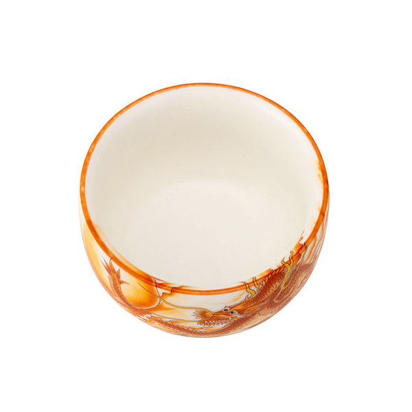 Flying Dragon White Ruyao Goblet Teacup -  • Teaware House