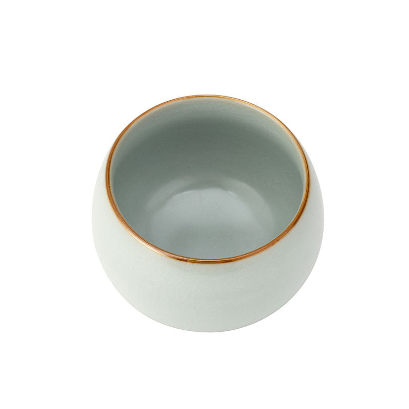 White Ruyao Dragon Egg Teacup -  • Teaware House