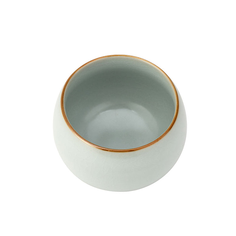 White Ruyao Dragon Egg Teacup -  • Teaware House