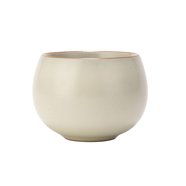 Cream Ruyao Dragon Egg Teacup -  • Teaware House