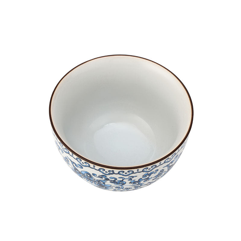 Traditional Qinghua Entwined Lotus Teacup -  • Teaware House