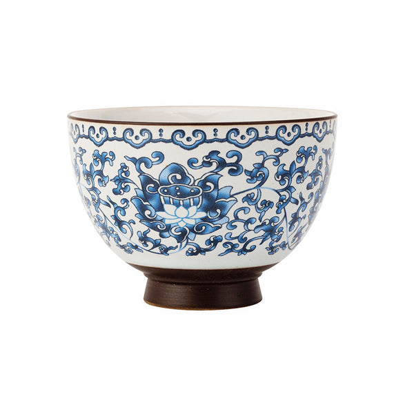 Traditional Qinghua Entwined Lotus Teacup -  • Teaware House