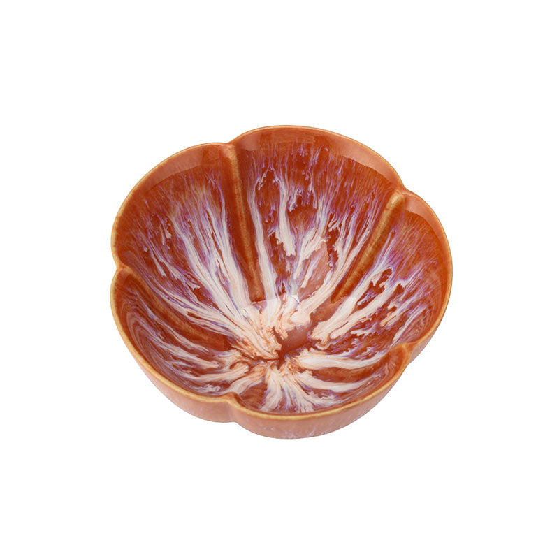 Five Petaled Flower Yaobian Coral Glaze Teacup -  • Teaware House