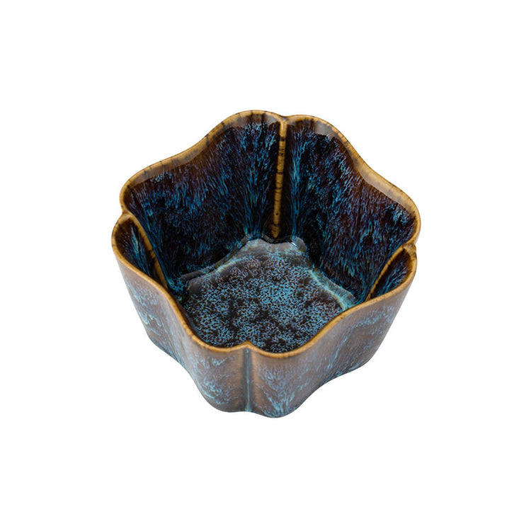 Waterfall Tetragon Blue Yaobian Teacup -  • Teaware House
