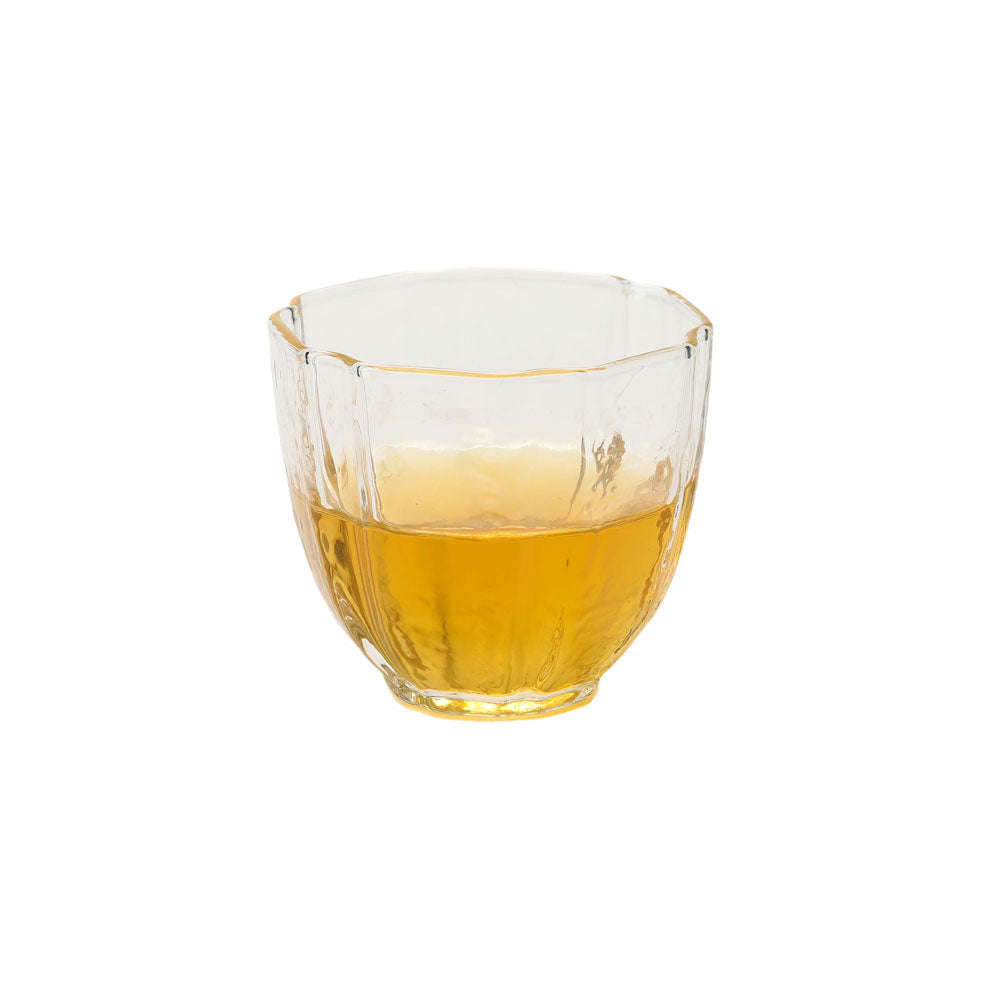 Hexagonal Frosted Glass Teacup - • Teaware House