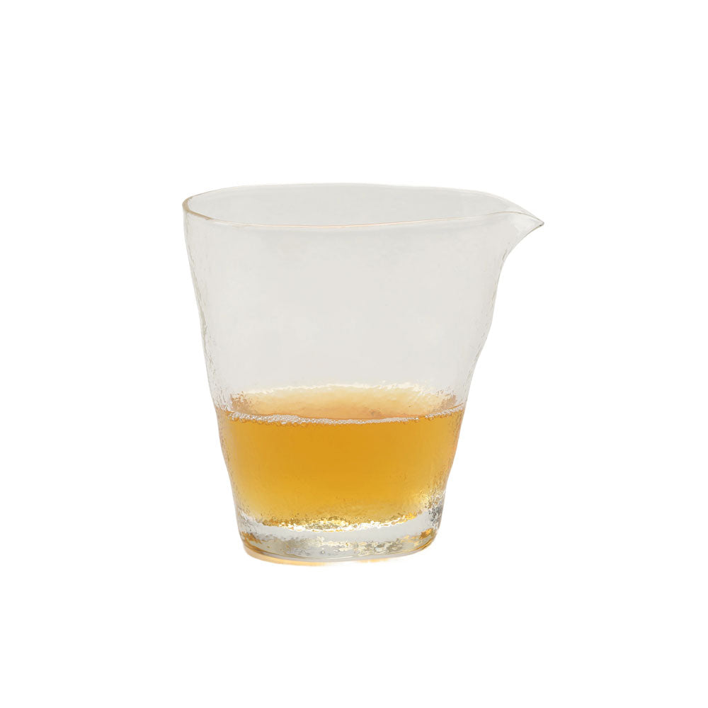 Flat Hammered Glass Tea Pitcher - • Teaware House