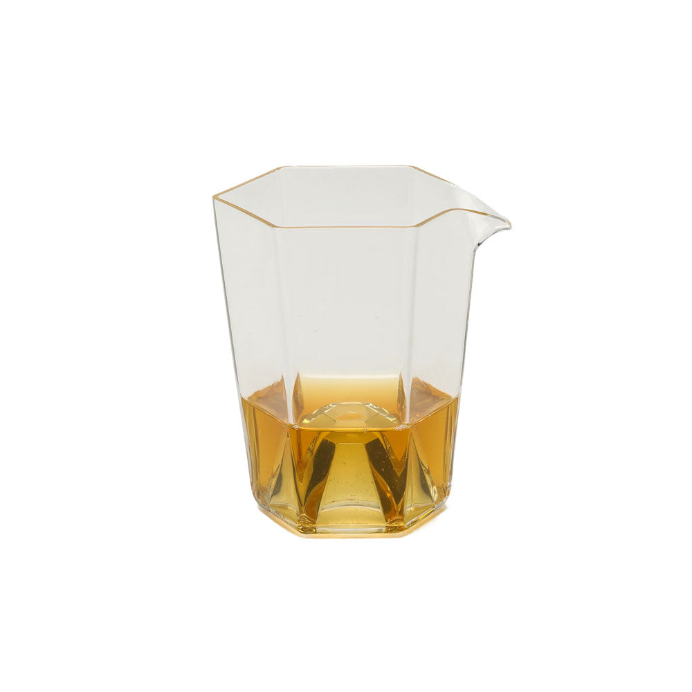 Hexagonal Clear Glass Tea Pitcher - • Teaware House