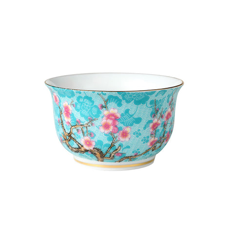 Turquoise Glaze Peach Blossom Wide Mouth Teacup -  • Teaware House