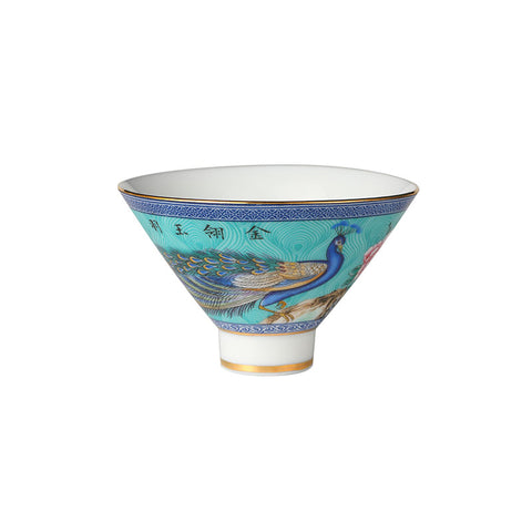 Turquoise Peacock and Flower Douli Teacup -  • Teaware House