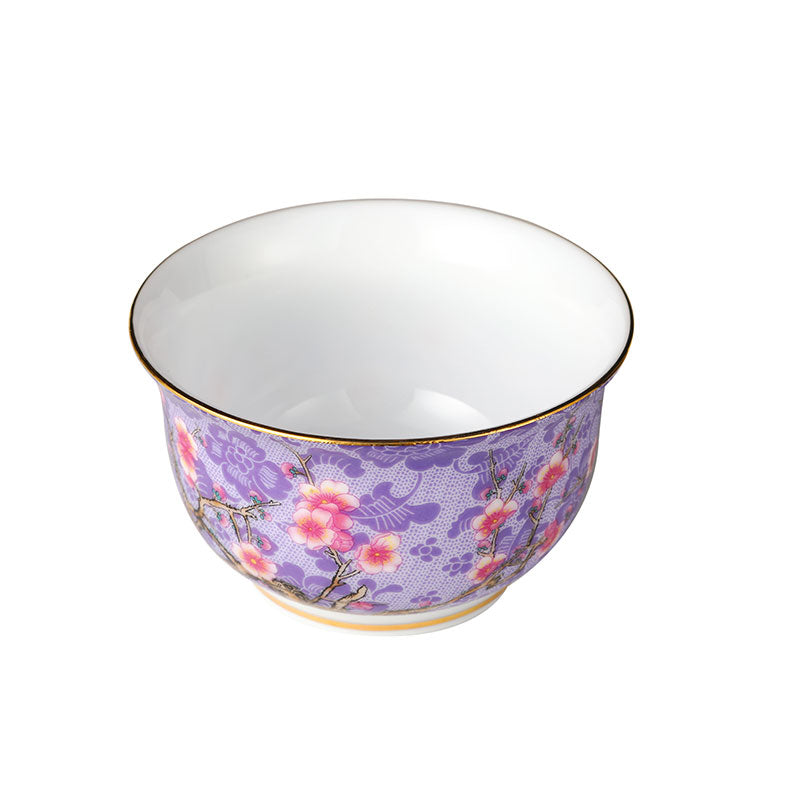 Lavender Glaze Peach Blossom Wide Mouth Teacup -  • Teaware House