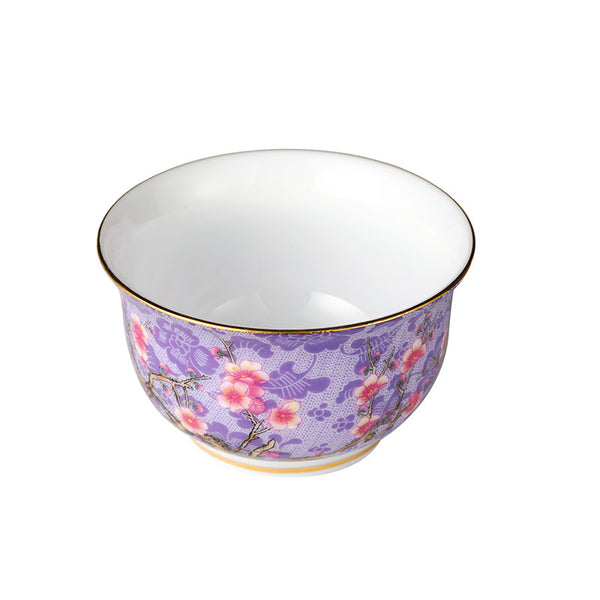 Lavender Glaze Peach Blossom Wide Mouth Teacup -  • Teaware House