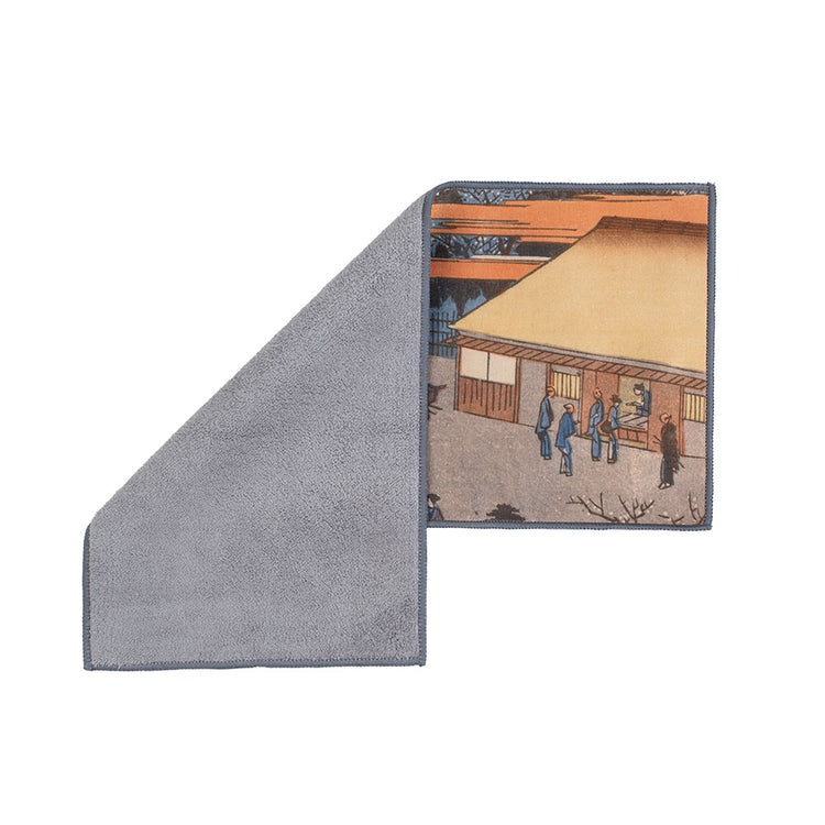 Tea Towel Japanese Painting - Ancient Neighborhood -  • Teaware House