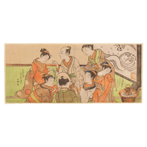 Tea Towel Japanese Painting - Teapot Gathering -  • Teaware House