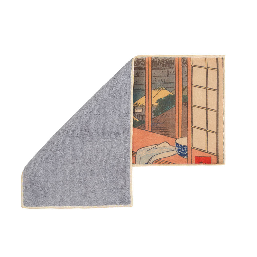 Tea Towel Japanese Painting -Curious Cat by the Window -  • Teaware House