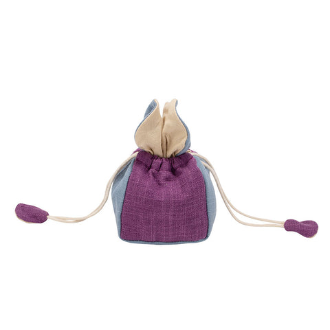 Rabbit Ear Canvas Cloth Teaware Bag-Sky Blue and Purple -  • Teaware House