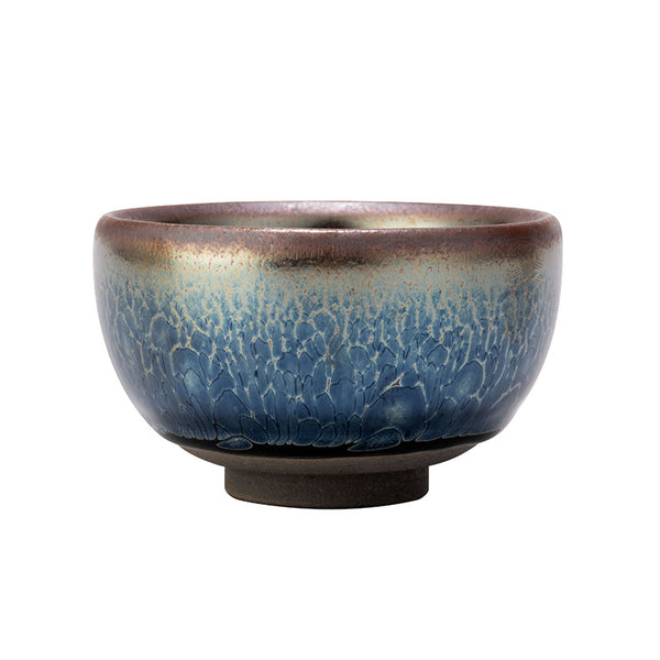 Shiny Blue Jianzhan Goblet Teacup -  • Teaware House