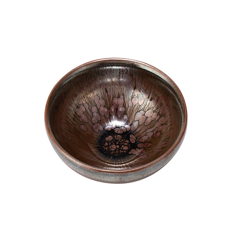 Shiny Gold Jianzhan Flat Teacup -  • Teaware House