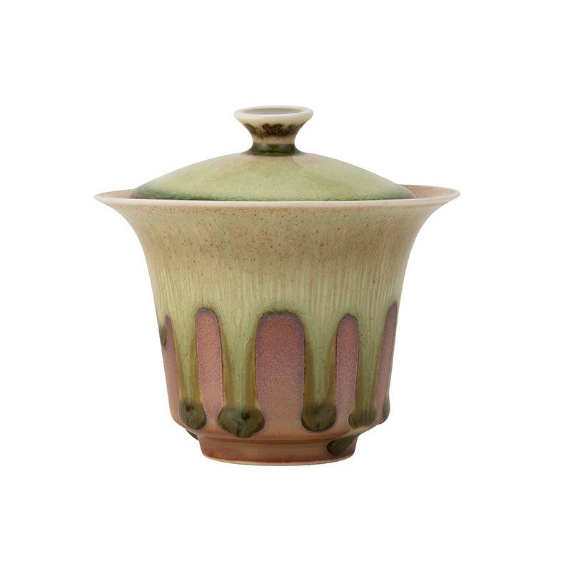 Moss Green Dripping Glaze Yao Bian Gaiwan -150ml -  • Teaware House