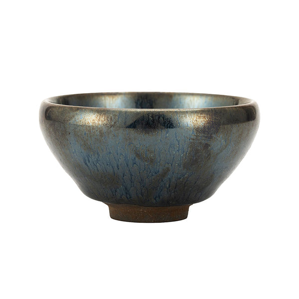 Blue Chrysanthemum Jianzhan Curved Goblet Teacup -  • Teaware House
