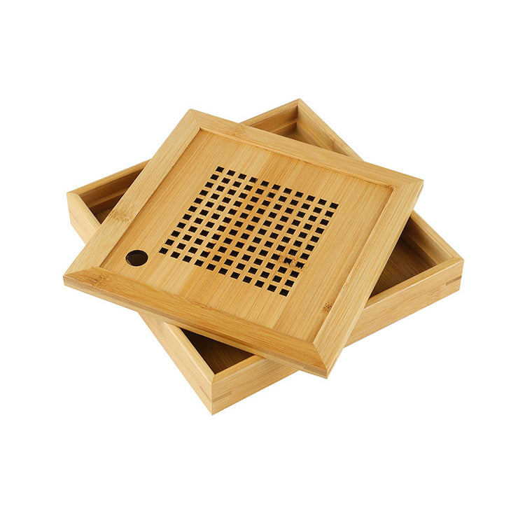 Square Bamboo Gongfu Tea Tray - • Teaware House