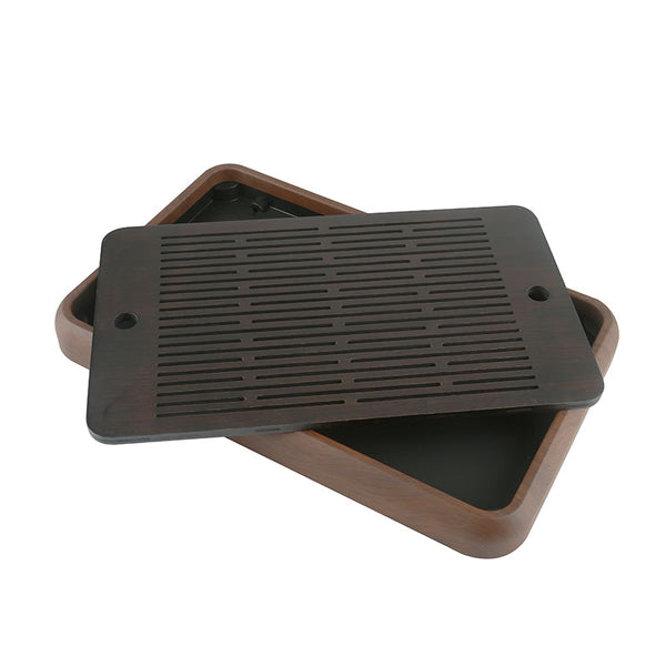 Classic Melamine and Bamboo Gongfu Tea Tray Large - • Teaware House