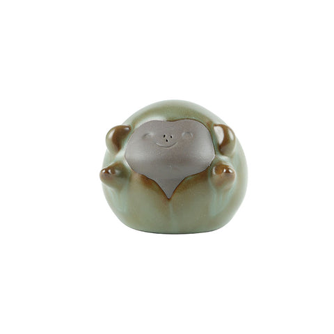 Green Ruyao Round Faced Monkey Teapet -  • Teaware House
