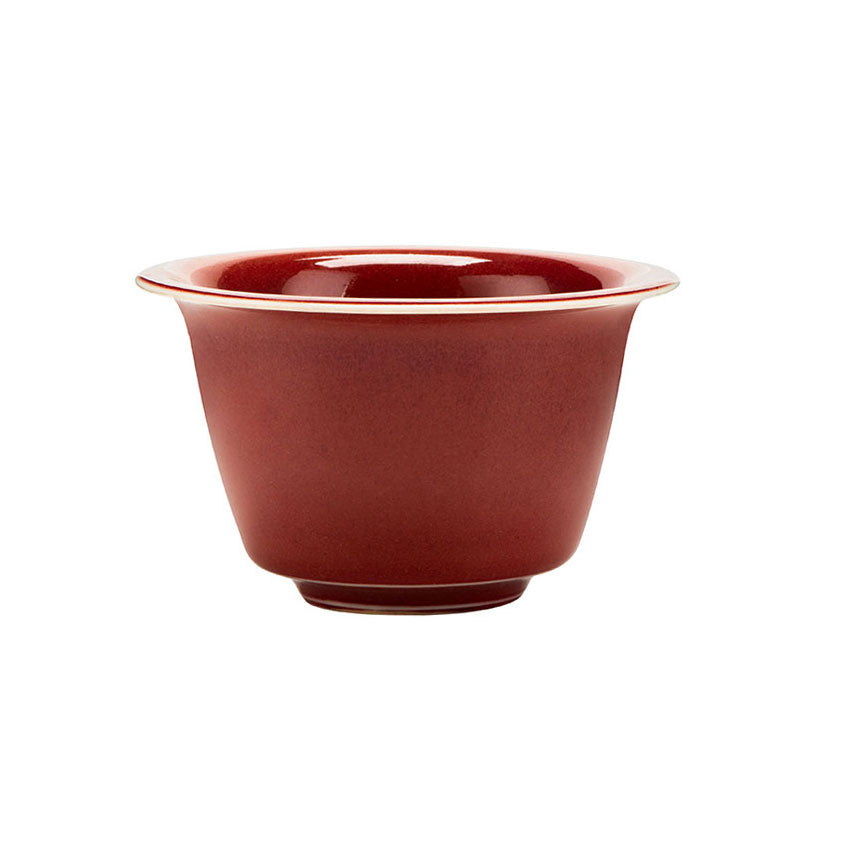 Red Junyao Bell Shaped Teacup - • Teaware House