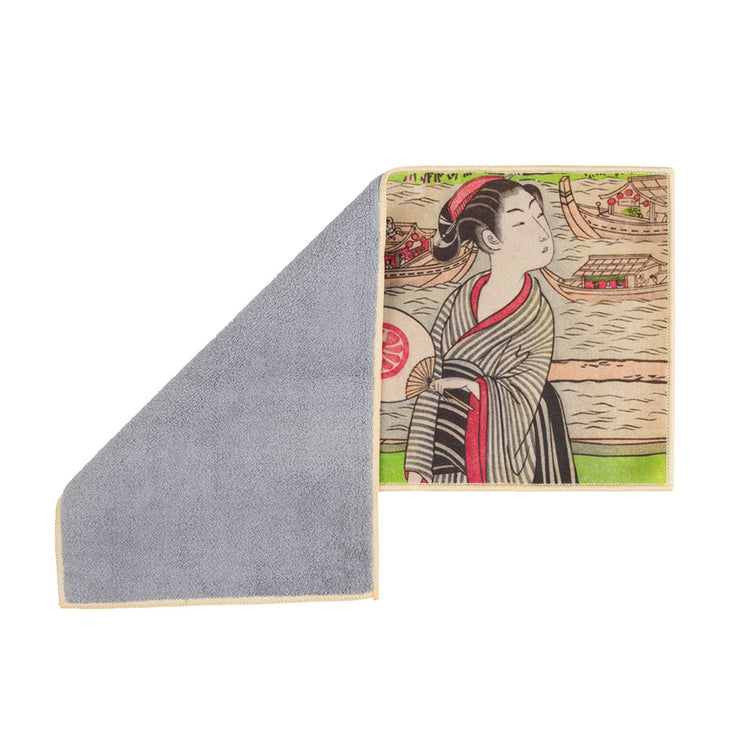 Tea Towel Japanese Painting - Tea and Whispers by Riverside -  • Teaware House