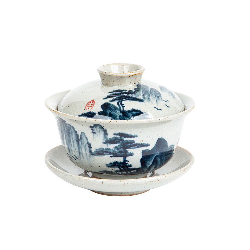 Blue Landscape Rustic Gaiwan 130ml -  • Teaware House