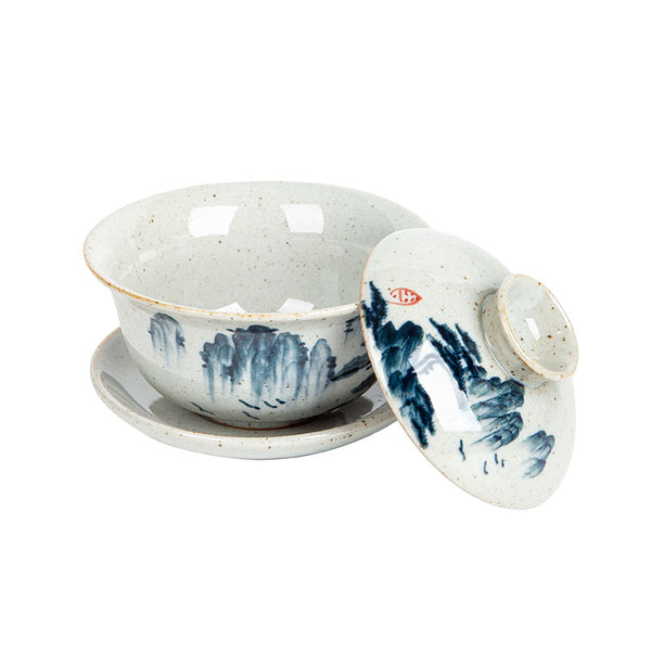 Blue Landscape Rustic Gaiwan 130ml -  • Teaware House