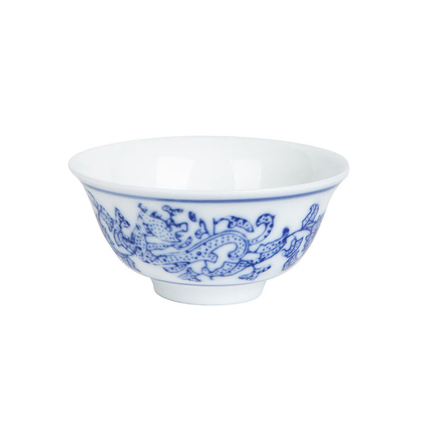 Blue and White Porcelain Dragon Small Teacup -  • Teaware House