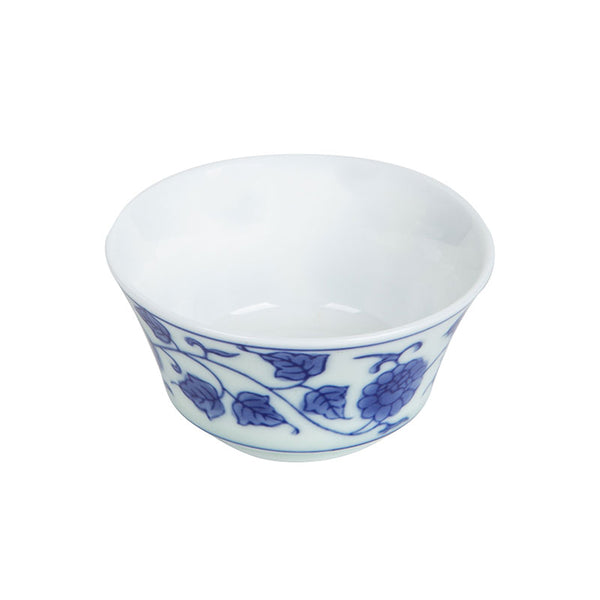 Blue and White Porcelain Pumpkin Leaf Small Teacup -  • Teaware House