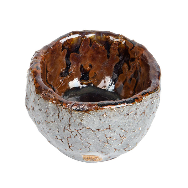 Wabi-sabi Style Handmade Woodfired Teacup-Grey -  • Teaware House
