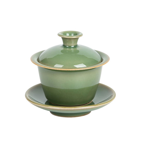 Plum Green Glaze Celadon Small Gaiwan 95ml -  • Teaware House