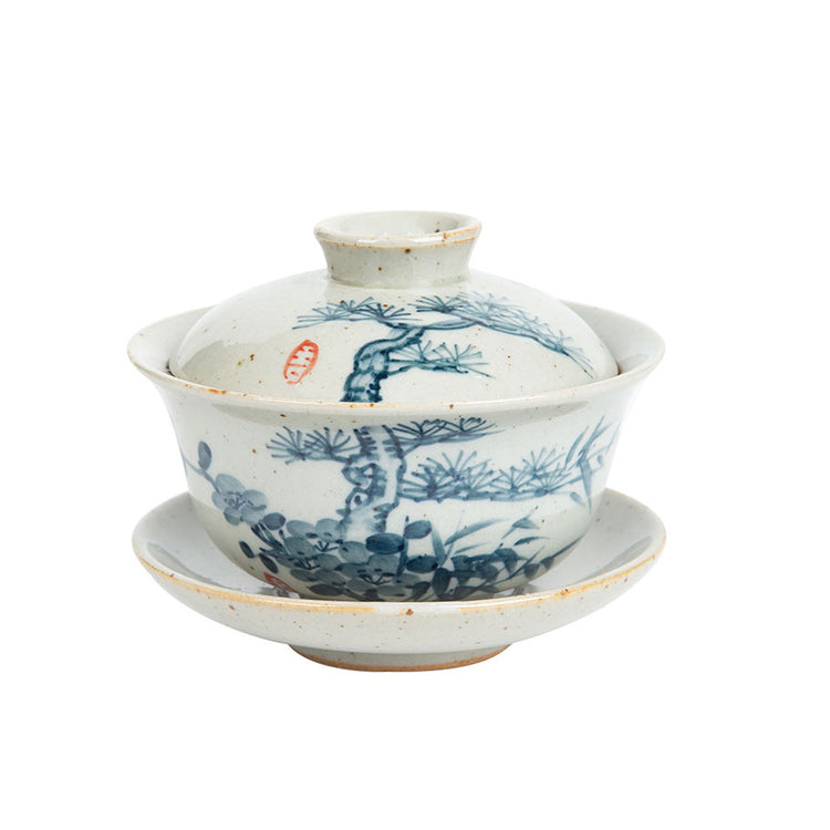 Three Cold-weather Friends Rustic Gaiwan 130ml -  • Teaware House