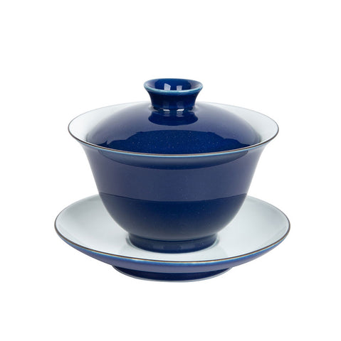 Dark Blue Ji Qing Glaze Gaiwan 140ml -  • Teaware House