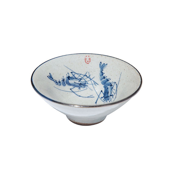 Rustic Ink Two Shrimp Douli Teacup -  • Teaware House