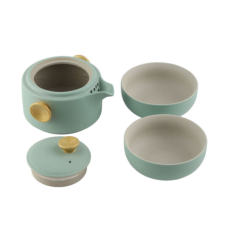 Gongfu Tea Set - Easy Gaiwan Cup Set - Sea Green Glaze - 180ml -  • Teaware House