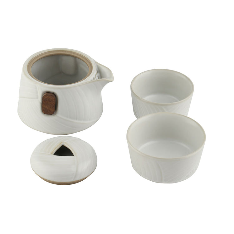 Gongfu Tea Set - Easy Gaiwan Cup Set - White Ruyao Glaze - 200ml -  • Teaware House