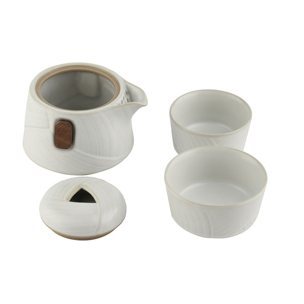 Gongfu Tea Set - Easy Gaiwan Cup Set - White Ruyao Glaze - 200ml -  • Teaware House