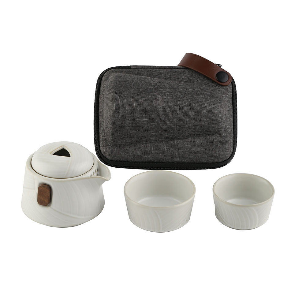 Gongfu Tea Set - Easy Gaiwan Cup Set - White Ruyao Glaze - 200ml -  • Teaware House