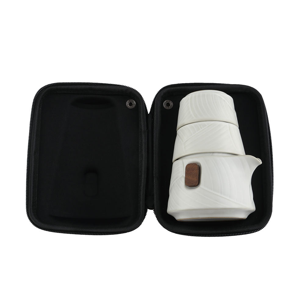 Gongfu Tea Set - Easy Gaiwan Cup Set - White Ruyao Glaze - 200ml -  • Teaware House