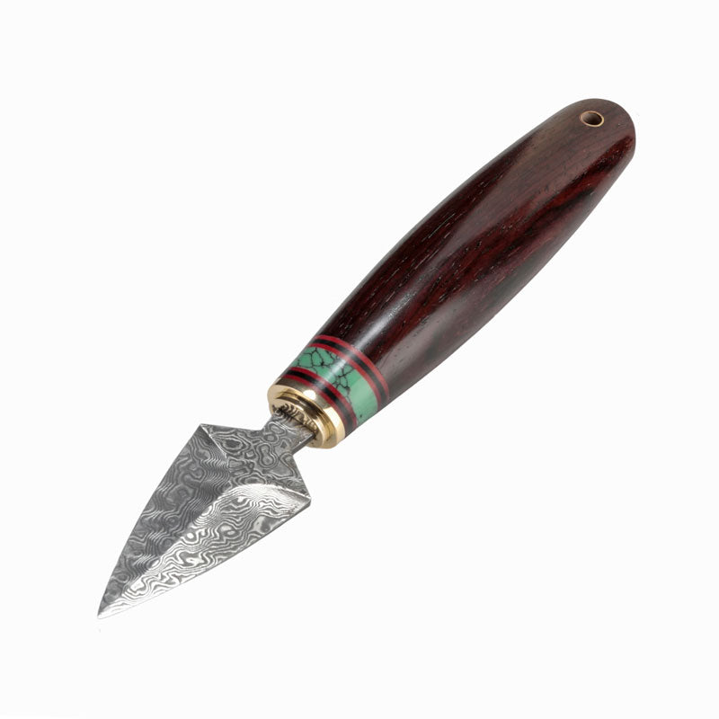 Blackwood Triangular Damascus Tea Knife - • Teaware House