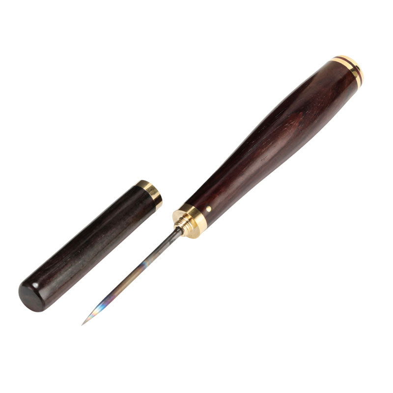 Redwood Cased Titanium Tea Needle - • Teaware House
