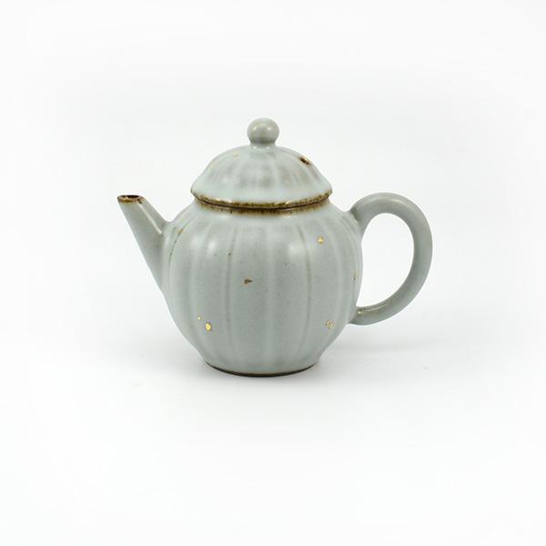 Pumpkin Gold Fleck Green Ruyao Teapot 100ml -  • Teaware House